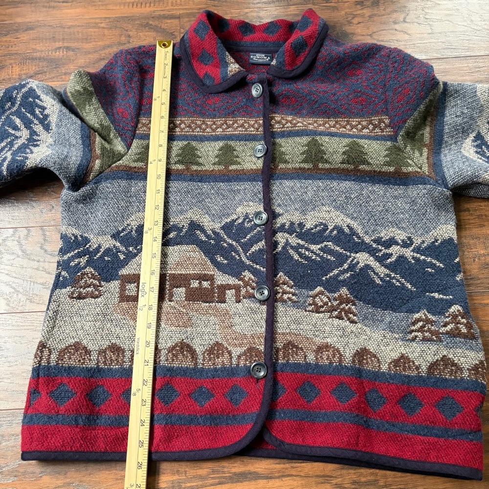 Vintage Wool Blend Mountain Cabin Western Jacket - Picture 7 of 13